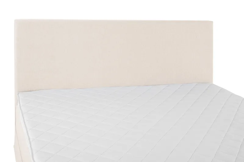 Sänkypaketti Lucky 180x200 Sileä Sängynpääty Beige - Vaahto - Huonekalut - Sänky - Jenkkisängyt