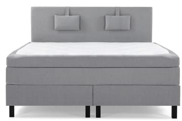 Sänkypaketti Lucky 180x200 Sileä Sängynpääty Keskiharmaa