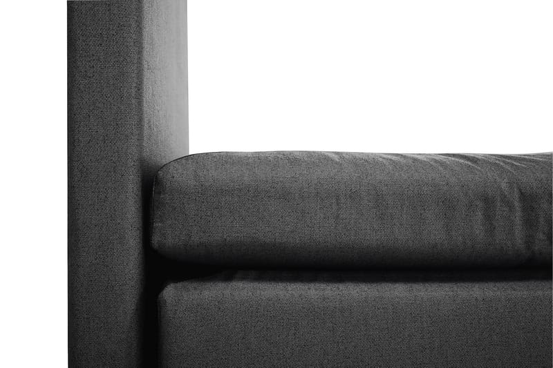 Sänkypaketti Lucky 180x200 Sileä Sängynpääty Musta - Memory Niskatyyny Pieni - Huonekalut - Sänky - Jenkkisängyt