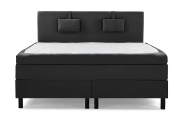 Sänkypaketti Lucky 180x200 Sileä Sängynpääty Musta