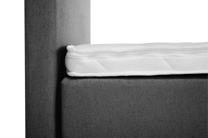 Sänkypaketti Lucky 180x200 Sileä Sängynpääty Musta - Vaahto - Huonekalut - Sänky - Jenkkisängyt