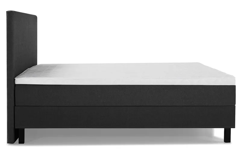 Sänkypaketti Lucky 180x200 Sileä Sängynpääty Musta - Vaahto - Huonekalut - Sänky - Jenkkisängyt