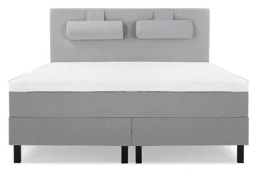 Sänkypaketti Lucky 180x200 Sileä Sängynpääty Vaaleanharmaa