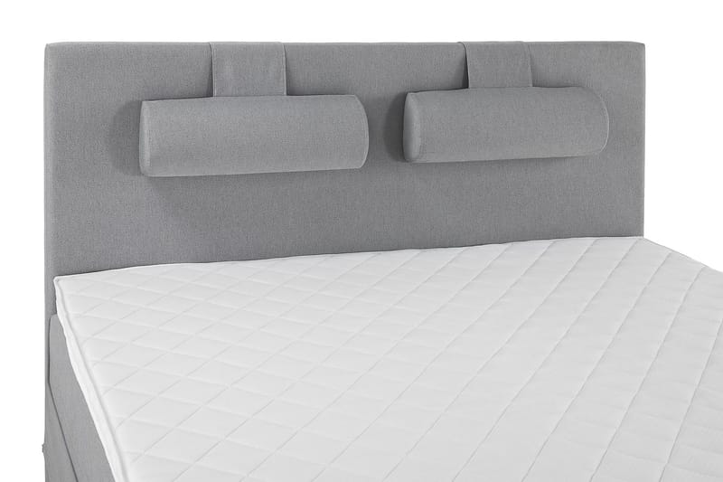 Sänkypaketti Lucky 180x200 Sileä Sängynpääty Vaaleanharmaa - Vaahto Niskatyyny Suuri - Huonekalut - Sänky - Jenkkisängyt