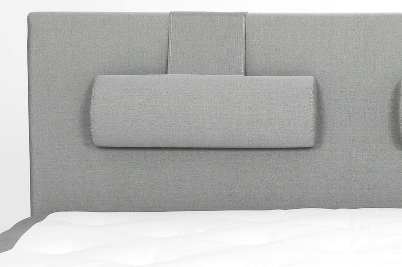 Sänkypaketti Lucky 180x200 Sileä Sängynpääty Vaaleanharmaa - Vaahto Niskatyyny Suuri - Huonekalut - Sänky - Jenkkisängyt