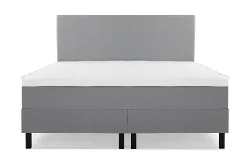 Sänkypaketti Lucky 180x200 Sileä Sängynpääty Vaaleanharmaa