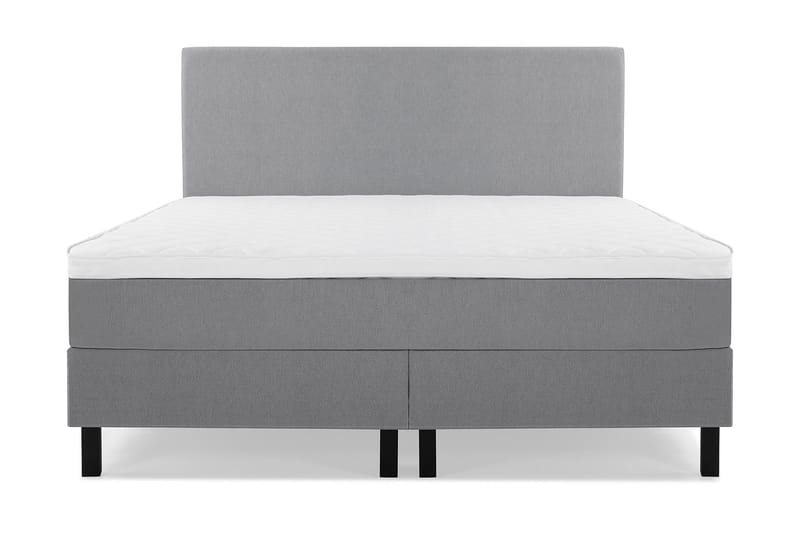 Sänkypaketti Lucky 180x200 Sileä Sängynpääty Vaaleanharmaa - Vaaleanharmaa - Huonekalut - Sänky - Jenkkisängyt