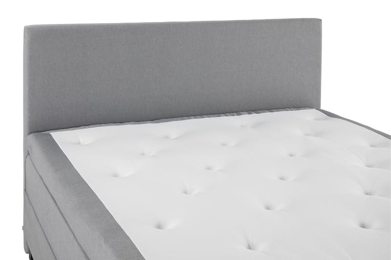 Sänkypaketti Lucky 180x200 Sileä Sängynpääty Vaaleanharmaa - Vaaleanharmaa - Huonekalut - Sänky - Jenkkisängyt