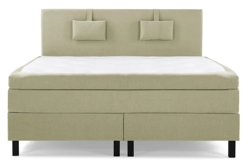 Sänkypaketti Lucky 180x200 Sileä Sängynpääty Vihreä - Lateksi Niskatyyny Pieni - Huonekalut - Sänky - Jenkkisängyt