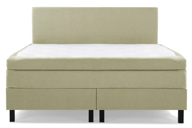 Sänkypaketti Lucky 180x200 Sileä Sängynpääty Vihreä - Memory - Huonekalut - Sänky - Jenkkisängyt
