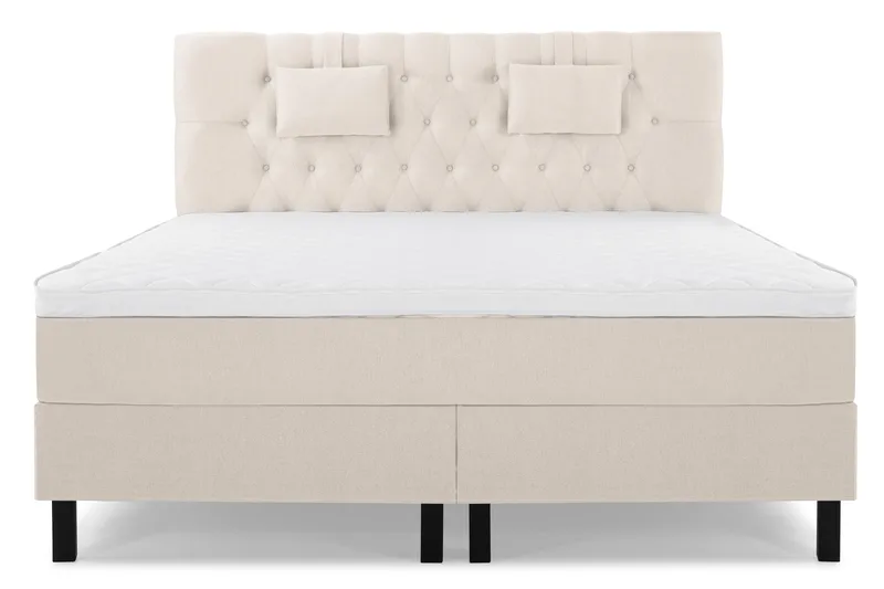 Sänkypaketti Lucky 180x200 Vaahto Diamant Sängynpääty - Beige - Huonekalut - Sänky - Jenkkisängyt