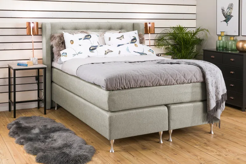 Sänkypaketti Mist 140x200 Beige - Huonekalut - Sänky - Jenkkisängyt