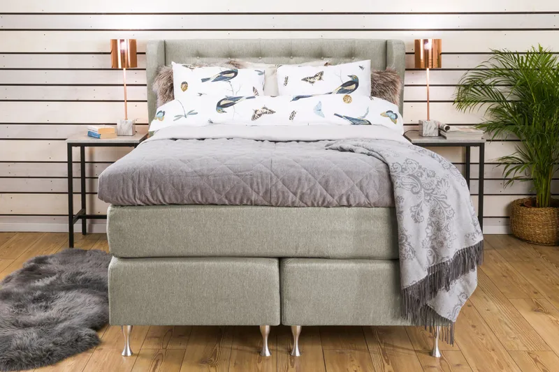 Sänkypaketti Mist 140x200 Beige - Huonekalut - Sänky - Jenkkisängyt