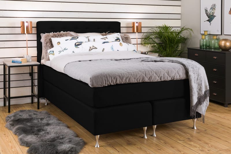 Sänkypaketti Mist 140x200 Musta - Huonekalut - Sänky - Jenkkisängyt