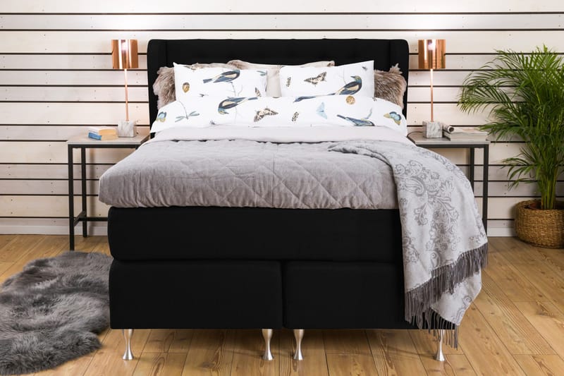 Sänkypaketti Mist 140x200 Musta - Huonekalut - Sänky - Jenkkisängyt