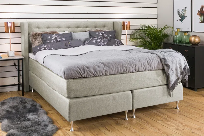 Sänkypaketti Mist 160x200 Beige - Huonekalut - Sänky - Jenkkisängyt