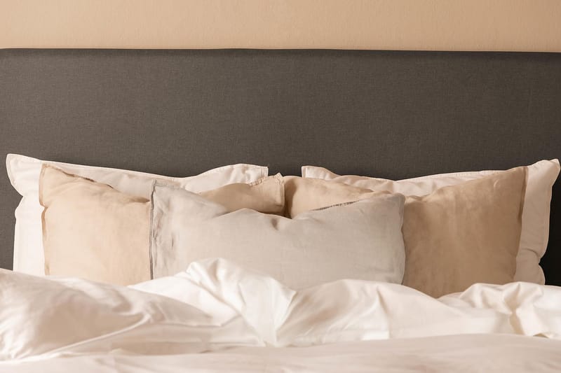 Sänkypaketti Nayaka 120x200 Lateksi - Sileä pääty Tummanharmaa - Huonekalut - Sänky - Jenkkisängyt