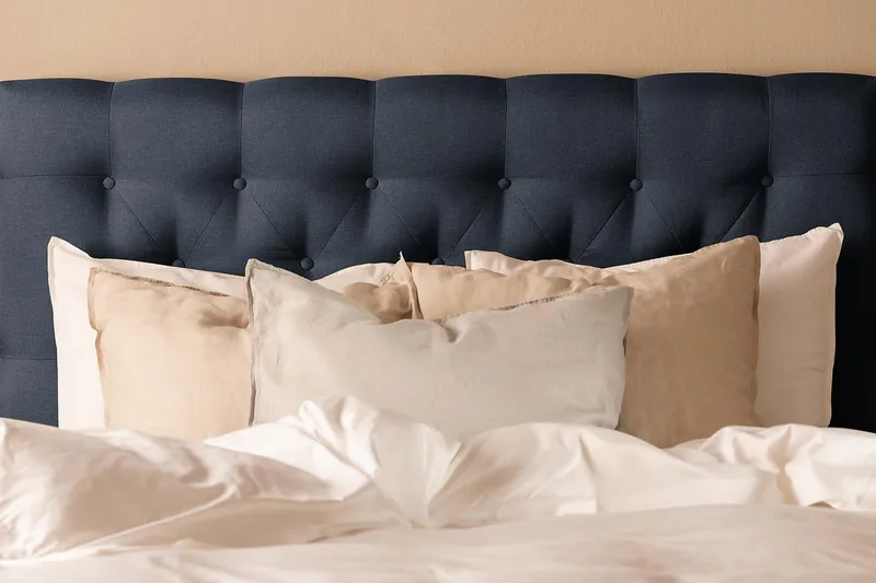 Sänkypaketti Nayaka 120x200 Lateksi - Topattu pääty Sininen - Huonekalut - Sänky - Jenkkisängyt