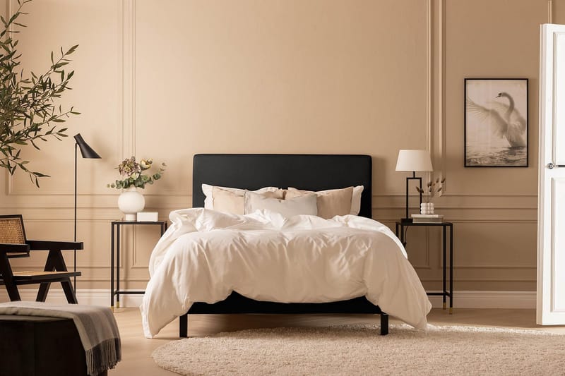 Sänkypaketti Nayaka 120x200 Memoryvaahto - Sileä pääty Musta - Huonekalut - Sänky - Jenkkisängyt