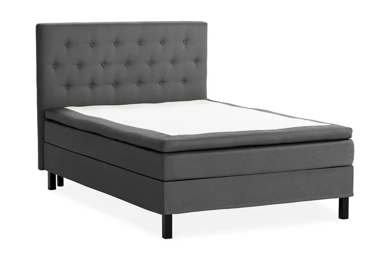 Sänkypaketti Nayaka 120x200 Vaahtomuovi - Napillinen pääty Tummanharmaa - Huonekalut - Sänky - Parisänky