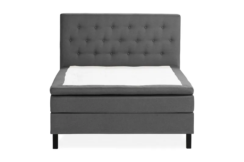 Sänkypaketti Nayaka 120x200 Vaahtomuovi, Napillinen pääty Tummanharmaa