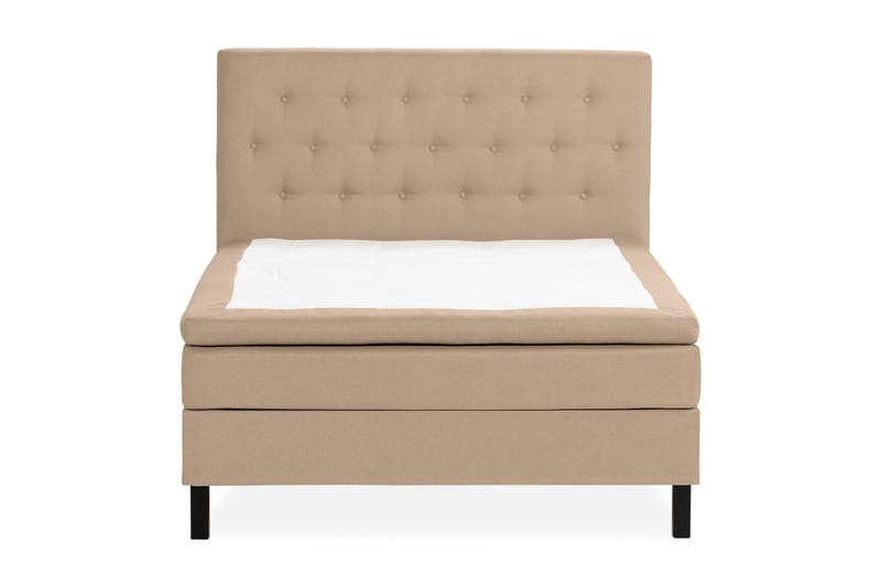 Sänkypaketti Nayaka 140x200 Vaahtomuovi - Napillinen pääty Beige - Huonekalut - Sänky - Jenkkisängyt