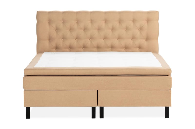 Sänkypaketti Nayaka 150x200 Lateksi - Topattu pääty Beige - Huonekalut - Sänky - Jenkkisängyt