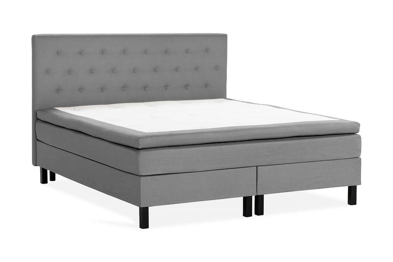 Sänkypaketti Nayaka 180x200 Lateksi - Napillinen pääty Harmaa - Huonekalut - Sänky - Jenkkisängyt