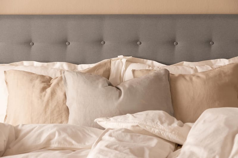 Sänkypaketti Nayaka 180x200 Memoryvaahto - Napillinen pääty Harmaa - Huonekalut - Sänky - Jenkkisängyt