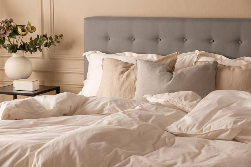 Sänkypaketti Nayaka 180x200 Memoryvaahto - Napillinen pääty Harmaa - Huonekalut - Sänky - Jenkkisängyt