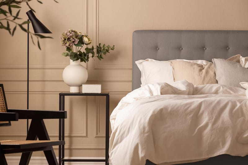 Sänkypaketti Nayaka 180x200 Memoryvaahto - Napillinen pääty Harmaa - Huonekalut - Sänky - Jenkkisängyt