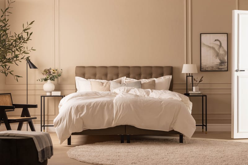 Sänkypaketti Nayaka 210x210 Vaahtomuovi - Topattu pääty Ruskea - Huonekalut - Sänky - Jenkkisängyt