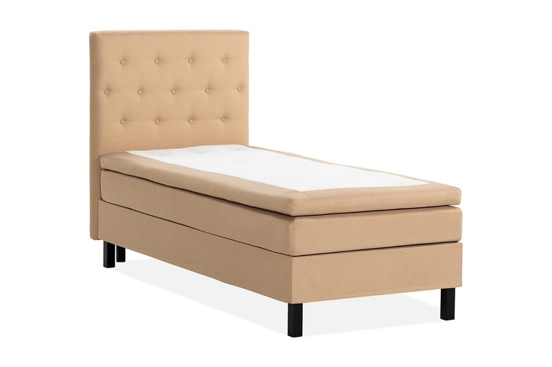 Sänkypaketti Nayaka 90x200 Memoryvaahto - Napillinen pääty Beige - Huonekalut - Sänky - Jenkkisängyt