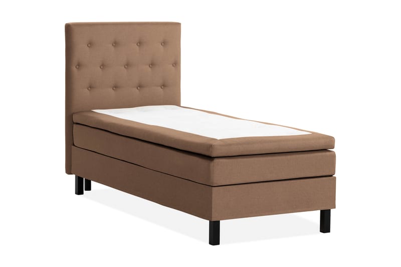 Sänkypaketti Nayaka 90x200 Vaahtomuovi - Napillinen pääty Ruskea - Huonekalut - Sänky - Jenkkisängyt