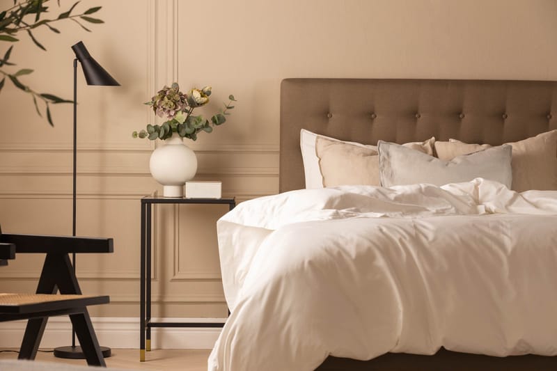 Sänkypaketti Nayaka 90x200 Vaahtomuovi - Napillinen pääty Ruskea - Huonekalut - Sänky - Jenkkisängyt