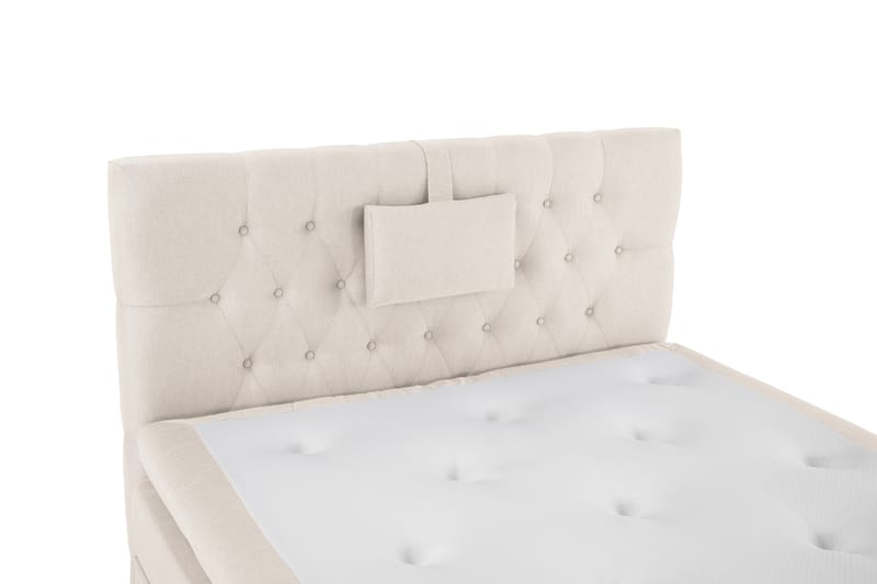 Sänkypaketti Olivia 120x200 Diamant Sängynpääty Beige - Lateksi Niskatyyny Pieni - Huonekalut - Sänky - Jenkkisängyt