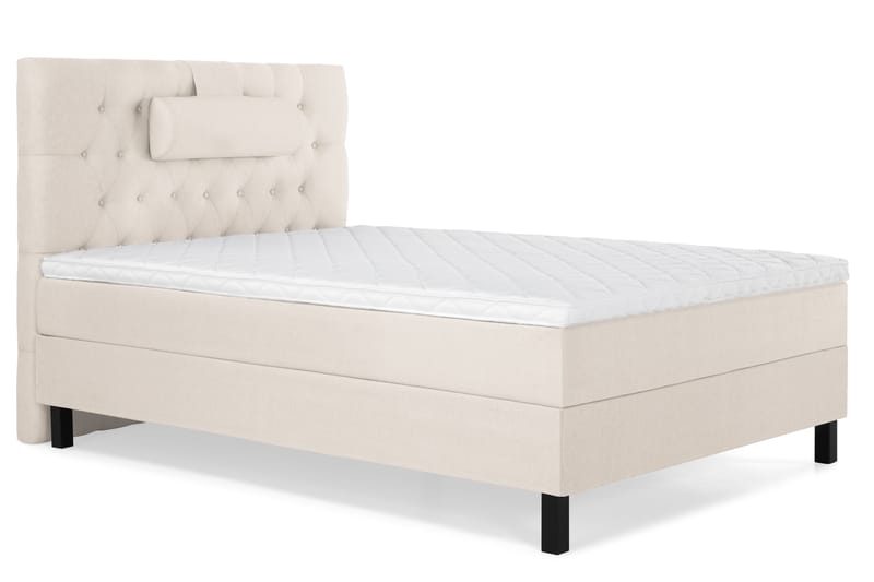 Sänkypaketti Olivia 120x200 Diamant Sängynpääty Beige - Vaahto Niskatyyny Suuri - Huonekalut - Sänky - Jenkkisängyt