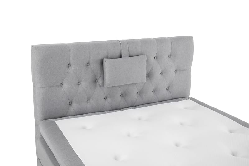 Sänkypaketti Olivia 120x200 Diamant Sängynpääty Keskiharmaa - Lateksi Niskatyyny Pieni - Huonekalut - Sänky - Jenkkisängyt