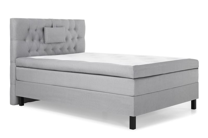 Sänkypaketti Olivia 120x200 Diamant Sängynpääty Keskiharmaa - Lateksi Niskatyyny Pieni - Huonekalut - Sänky - Jenkkisängyt
