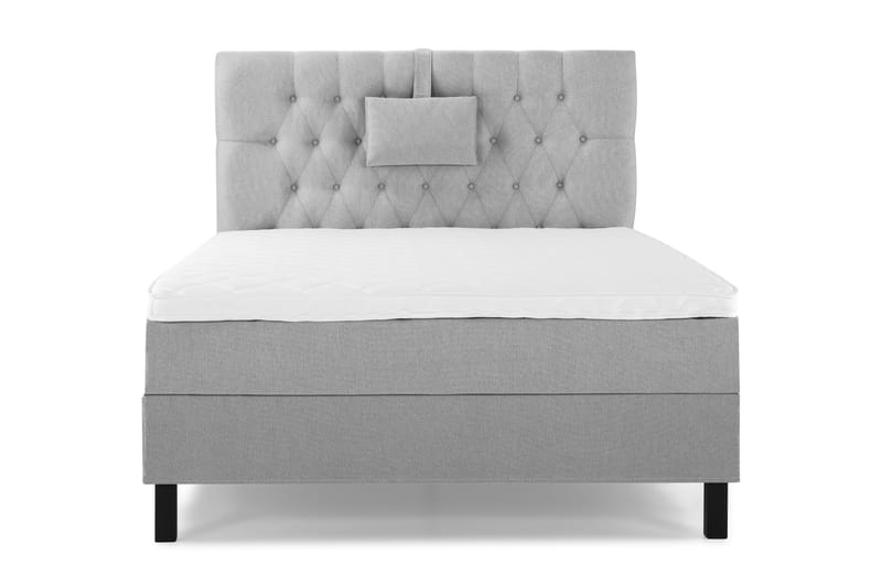 Sänkypaketti Olivia 120x200 Diamant Sängynpääty Keskiharmaa - Vaahto Niskatyyny Pieni - Huonekalut - Sänky - Jenkkisängyt