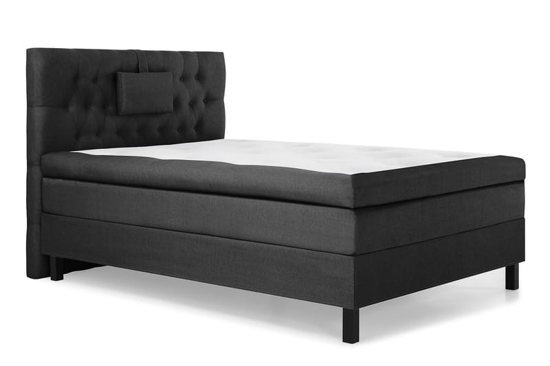 Sänkypaketti Olivia 120x200 Diamant Sängynpääty Musta/Harmaa - Lateksi Niskatyyny Pieni - Huonekalut - Sänky - Jenkkisängyt