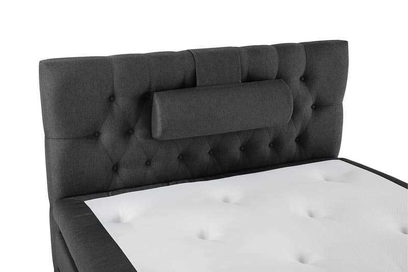 Sänkypaketti Olivia 120x200 Diamant Sängynpääty Musta/Harmaa - Memory Niskatyyny Suuri - Huonekalut - Sänky - Jenkkisängyt