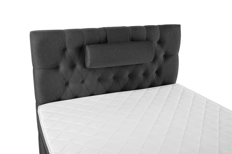 Sänkypaketti Olivia 120x200 Diamant Sängynpääty Musta/Harmaa - Vaahto Niskatyyny Suuri - Huonekalut - Sänky - Jenkkisängyt