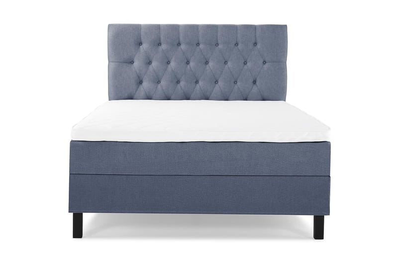 Sänkypaketti Olivia 120x200 Diamant Sängynpääty Tummansinine - Vaahto - Huonekalut - Sänky - Jenkkisängyt