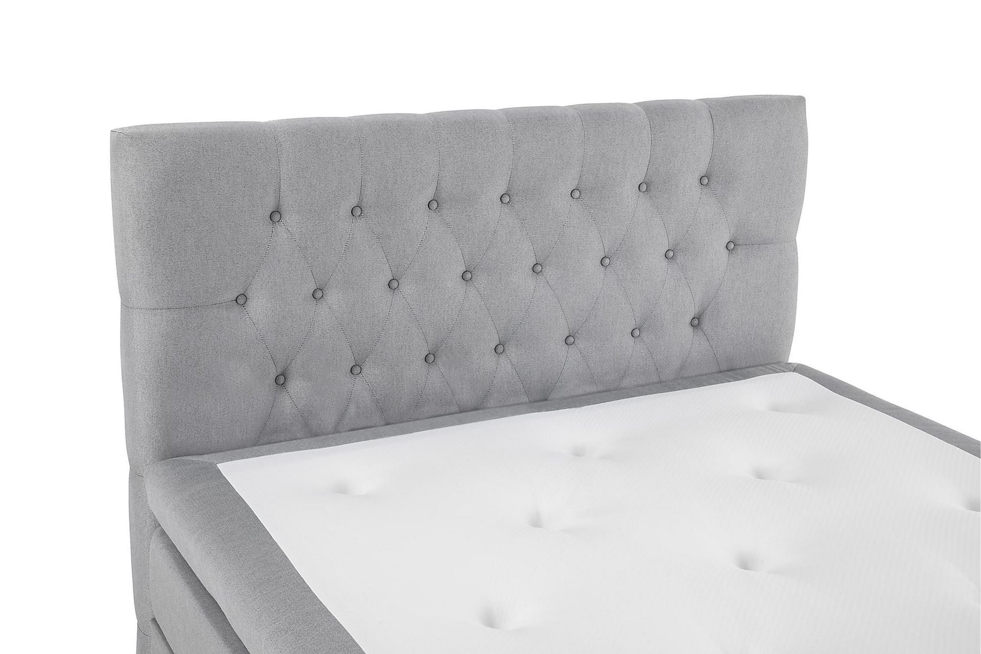 Sänkypaketti Olivia 120x200 Diamant Sängynpääty Vaaleanharm - Memory - Huonekalut - Sänky - Jenkkisängyt