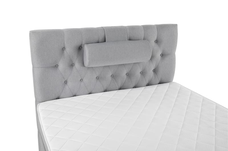 Sänkypaketti Olivia 120x200 Diamant Sängynpääty Vaaleanharm - Vaahto Niskatyyny Suuri - Huonekalut - Sänky - Jenkkisängyt