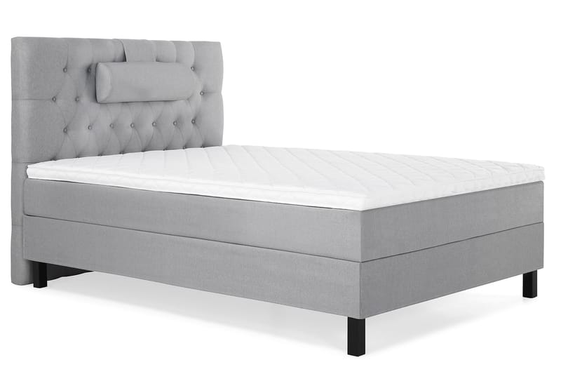 Sänkypaketti Olivia 120x200 Diamant Sängynpääty Vaaleanharm - Vaahto Niskatyyny Suuri - Huonekalut - Sänky - Jenkkisängyt