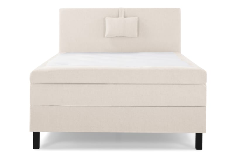 Sänkypaketti Olivia 120x200 Sileä Sängynpääty Beige - Memory Niskatyyny Pieni - Huonekalut - Sänky - Jenkkisängyt