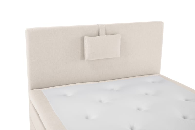 Sänkypaketti Olivia 120x200 Sileä Sängynpääty Beige - Memory Niskatyyny Pieni - Huonekalut - Sänky - Jenkkisängyt