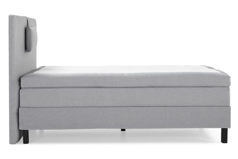 Sänkypaketti Olivia 120x200 Sileä Sängynpääty Keskiharmaa - Memory Niskatyyny Pieni - Huonekalut - Sänky - Jenkkisängyt
